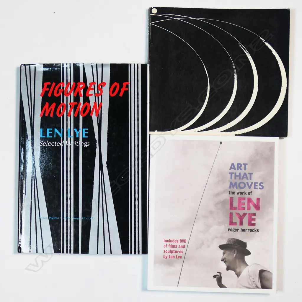 LEN LYE - THREE BOOKS INCL. AAG EXHIBITION CATALOGUE 1980 Image 1++
